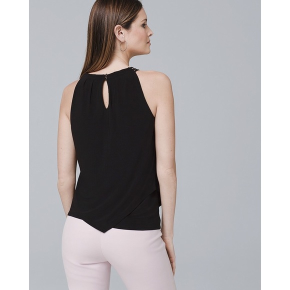 WHBM Sleeveless Matte-Jersey Knit Top - Picture 3 of 10